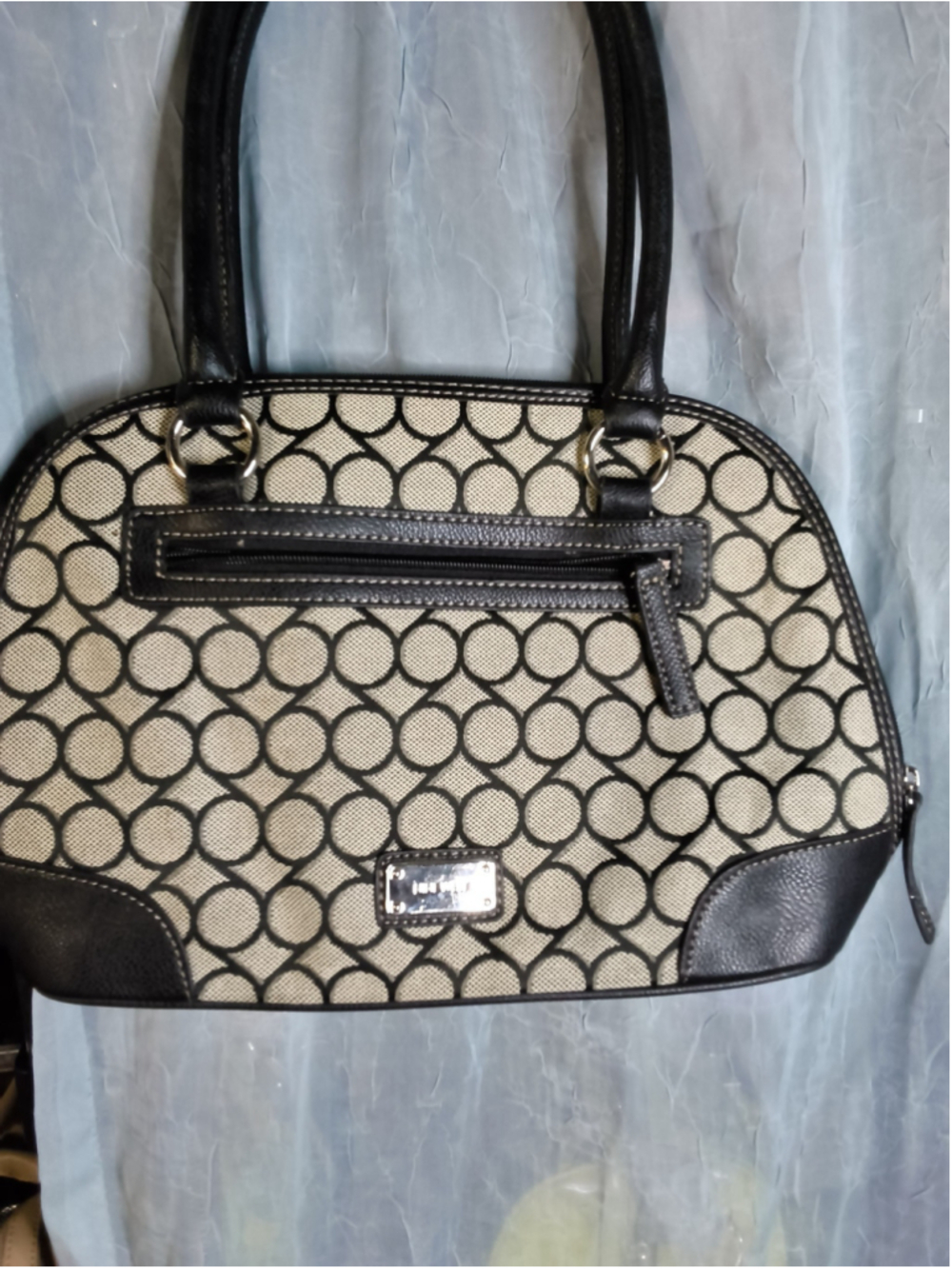 Nine West Signature Circle Print Dome Satchel Bag